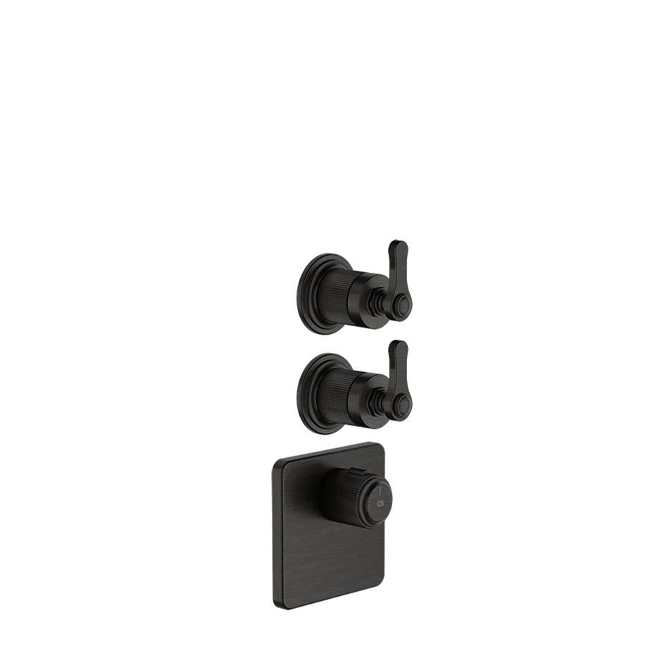 Gessi 65202 Venti20 Trim Parts Only External Parts For Thermostatic With 2 Volume Controls