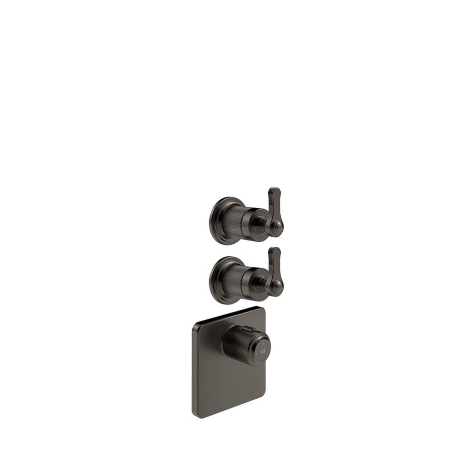 Gessi 65202 Venti20 Trim Parts Only External Parts For Thermostatic With 2 Volume Controls