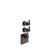 Gessi 65202 Venti20 Trim Parts Only External Parts For Thermostatic With 2 Volume Controls