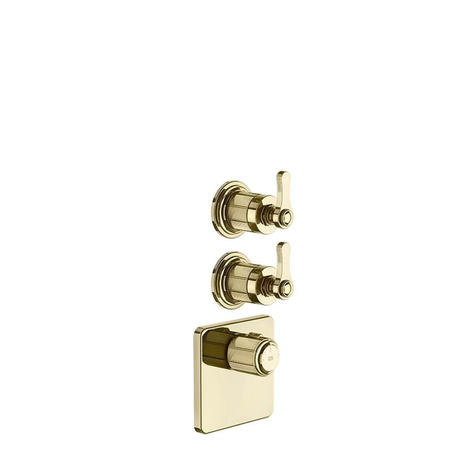 Gessi 65202 Venti20 Trim Parts Only External Parts For Thermostatic With 2 Volume Controls
