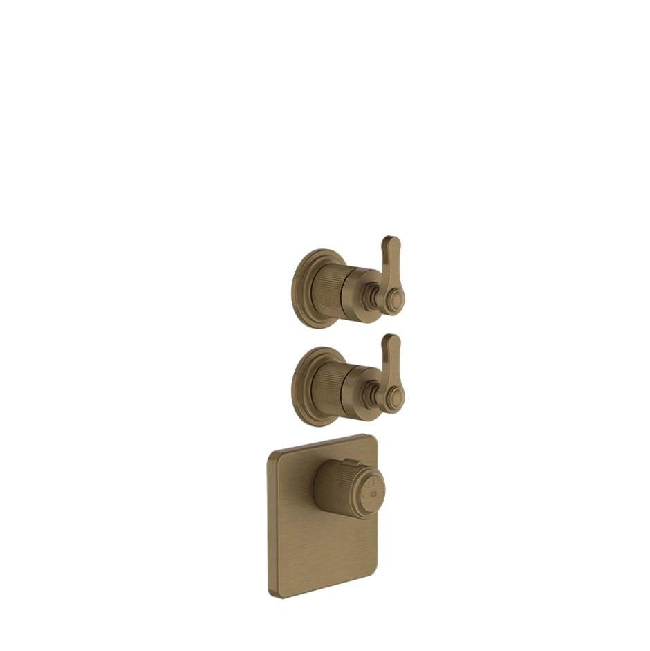 Gessi 65202 Venti20 Trim Parts Only External Parts For Thermostatic With 2 Volume Controls