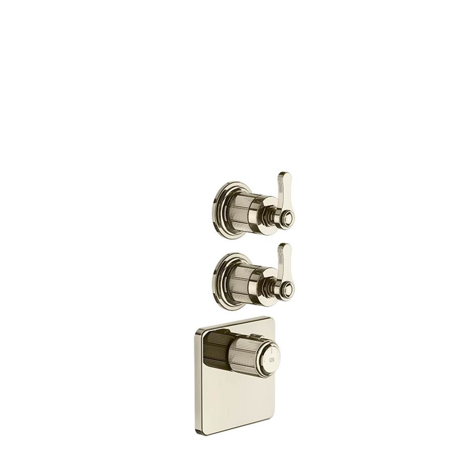 Gessi 65202 Venti20 Trim Parts Only External Parts For Thermostatic With 2 Volume Controls