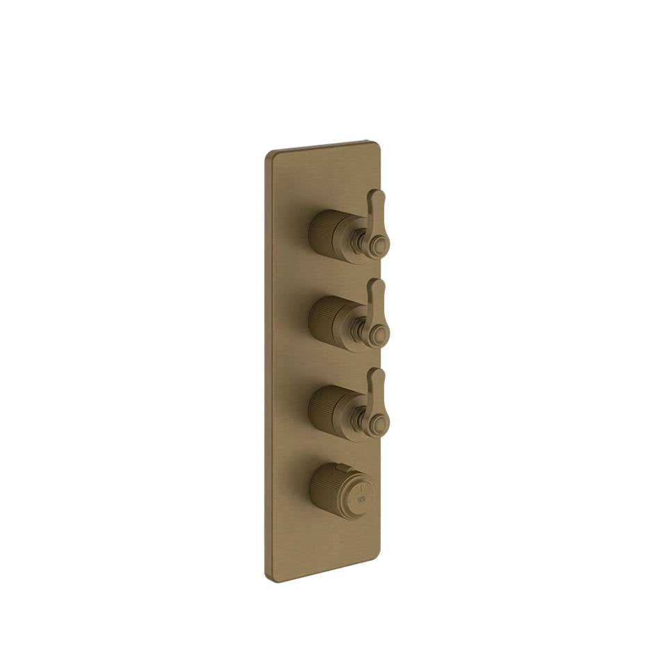 Gessi 65204 Venti20 Trim Parts Only External Parts For Thermostatic With 3 Volume Controls