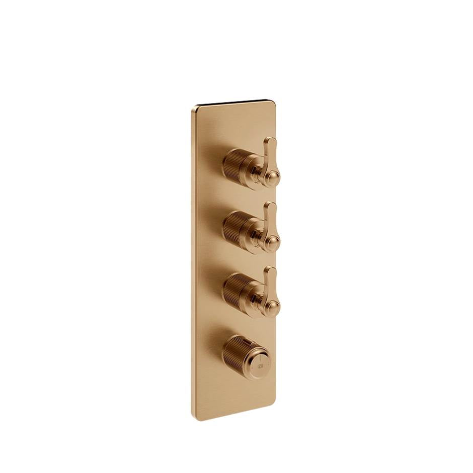 Gessi 65204 Venti20 Trim Parts Only External Parts For Thermostatic With 3 Volume Controls