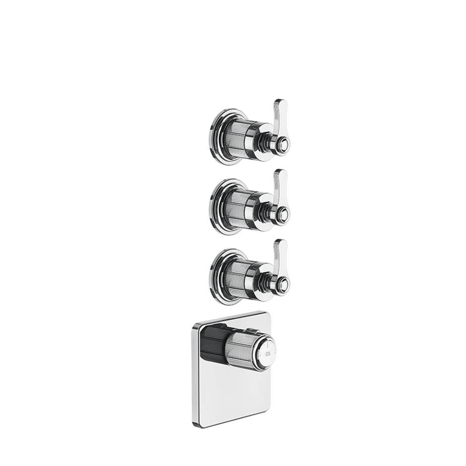 Gessi 65206 Venti20 Trim Parts Only External Parts For Thermostatic With 3 Volume Controls