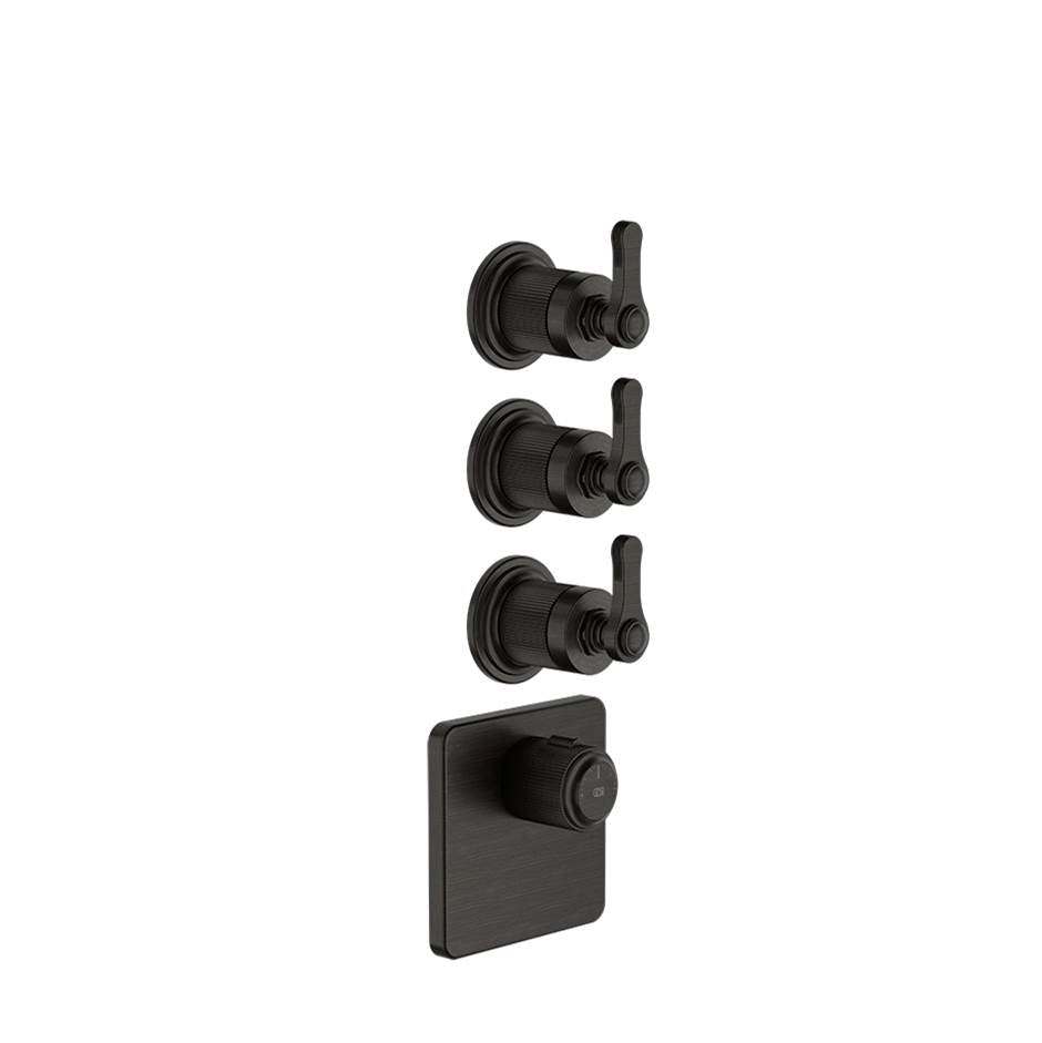 Gessi 65206 Venti20 Trim Parts Only External Parts For Thermostatic With 3 Volume Controls