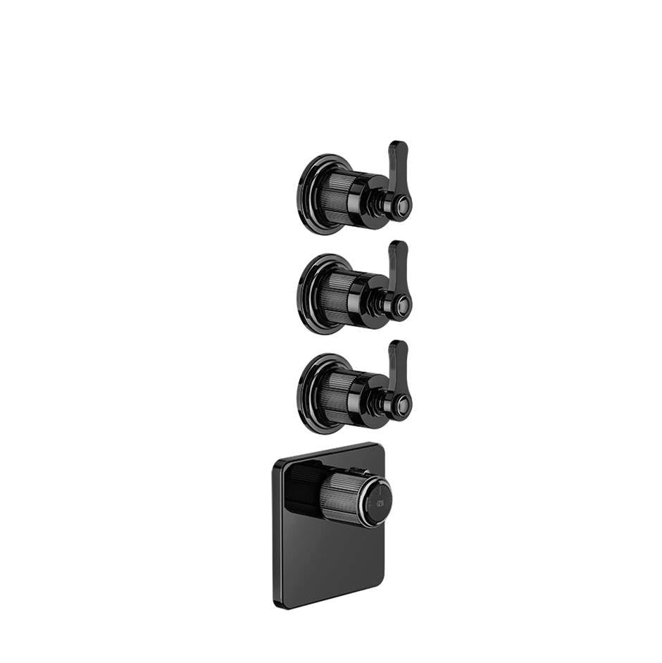 Gessi 65206 Venti20 Trim Parts Only External Parts For Thermostatic With 3 Volume Controls