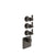 Gessi 65206 Venti20 Trim Parts Only External Parts For Thermostatic With 3 Volume Controls