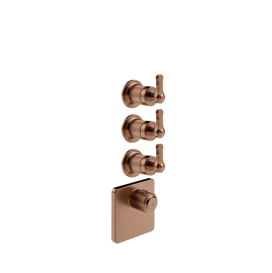 Gessi 65206 Venti20 Trim Parts Only External Parts For Thermostatic With 3 Volume Controls