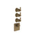 Gessi 65206 Venti20 Trim Parts Only External Parts For Thermostatic With 3 Volume Controls
