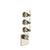 Gessi 65206 Venti20 Trim Parts Only External Parts For Thermostatic With 3 Volume Controls