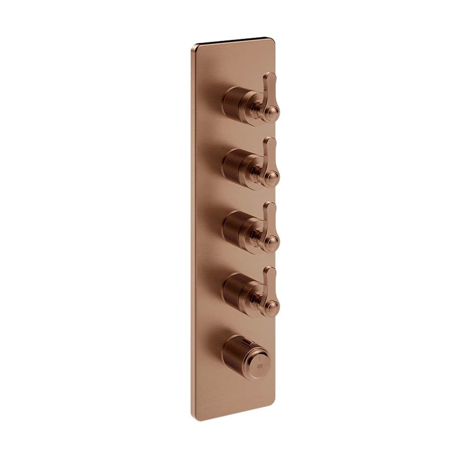 Gessi 65208 Venti20 Trim Parts Only External Parts For Thermostatic With 4 Volume Controls