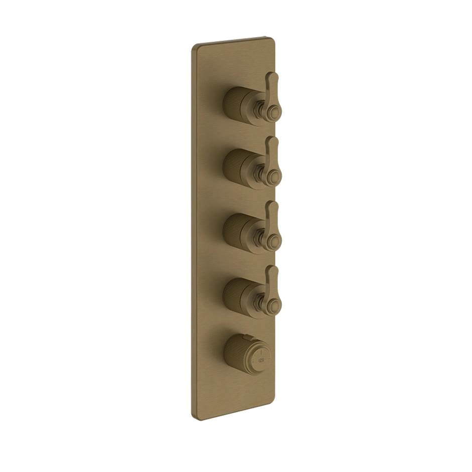 Gessi 65208 Venti20 Trim Parts Only External Parts For Thermostatic With 4 Volume Controls