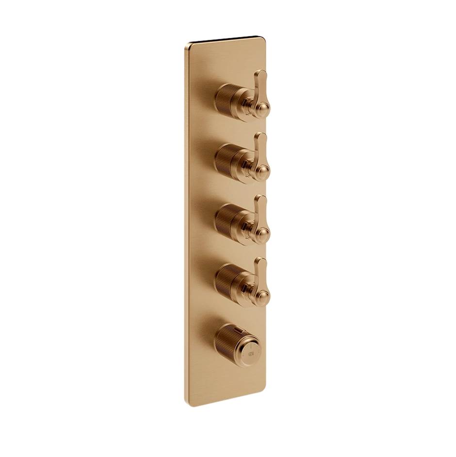 Gessi 65208 Venti20 Trim Parts Only External Parts For Thermostatic With 4 Volume Controls
