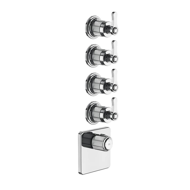 Gessi 65210 Venti20 Trim Parts Only External Parts For Thermostatic With 4 Volume Controls