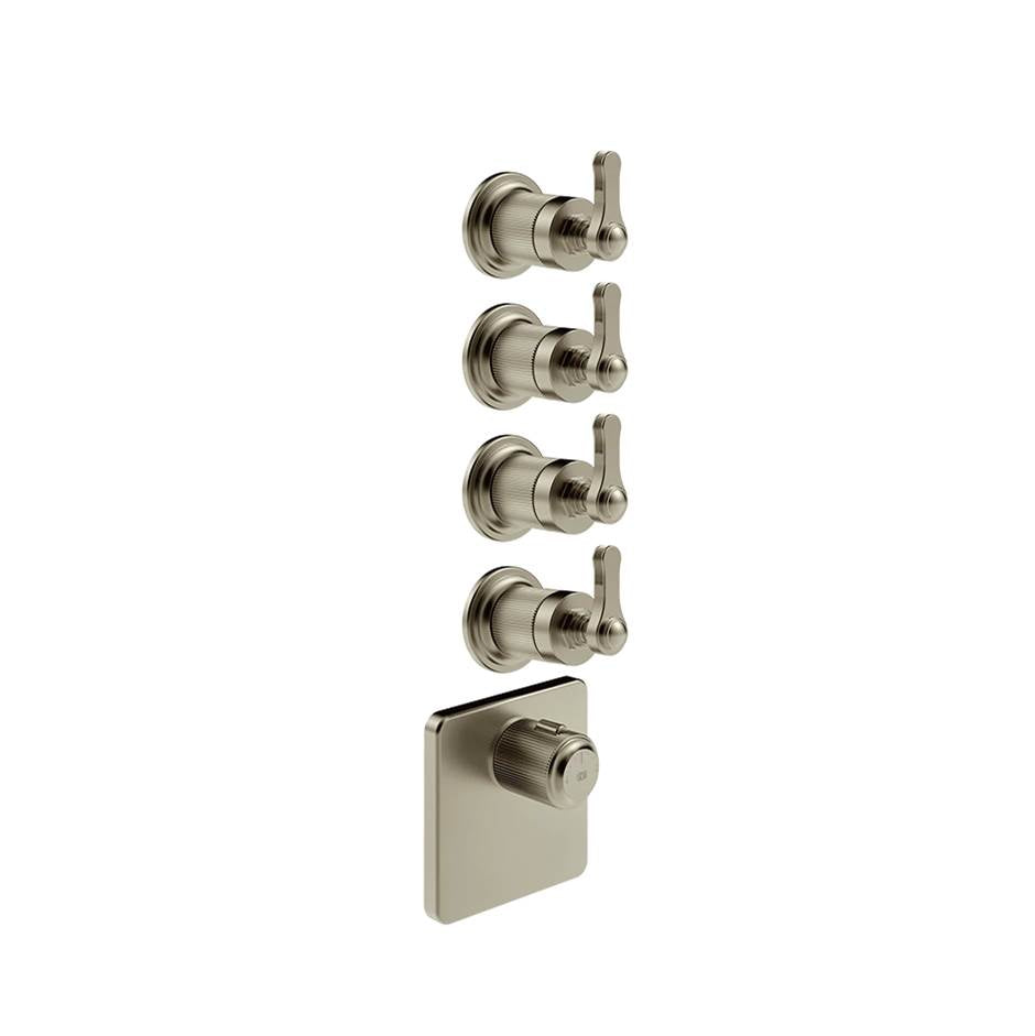 Gessi 65210 Venti20 Trim Parts Only External Parts For Thermostatic With 4 Volume Controls
