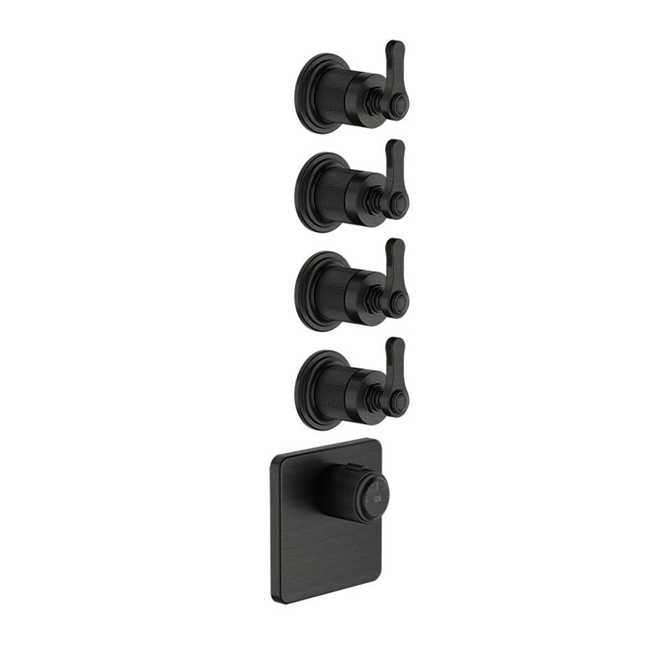 Gessi 65210 Venti20 Trim Parts Only External Parts For Thermostatic With 4 Volume Controls