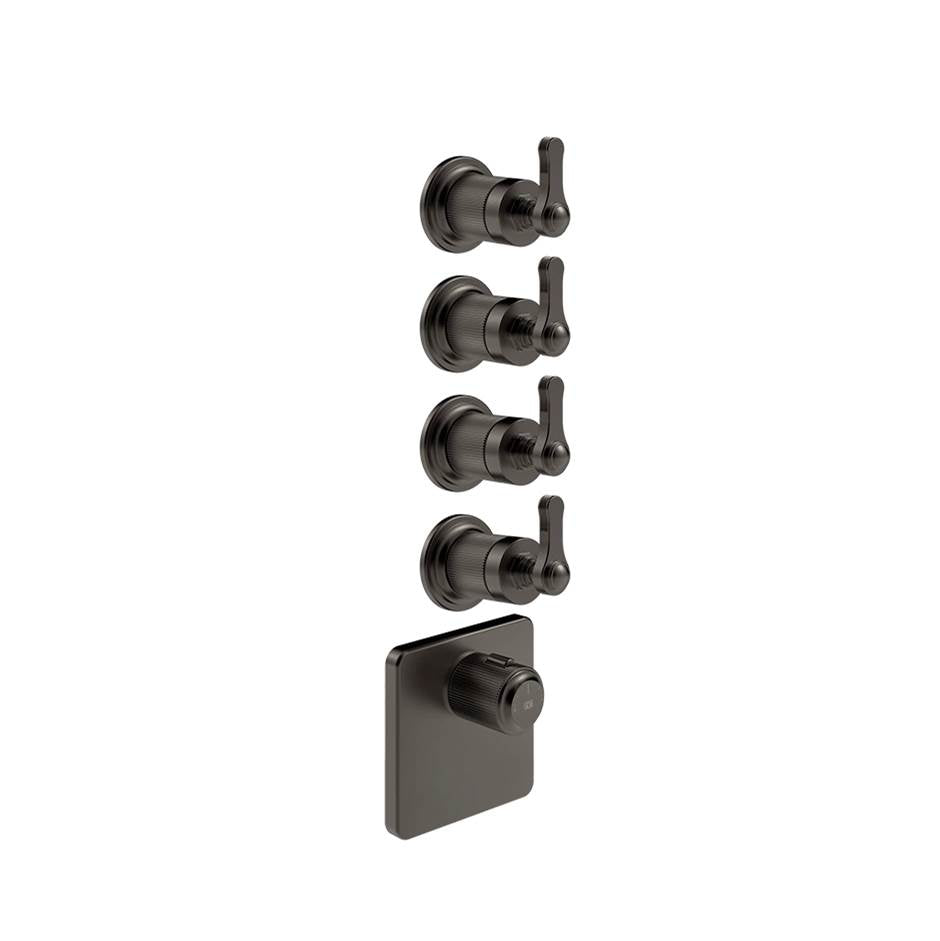 Gessi 65210 Venti20 Trim Parts Only External Parts For Thermostatic With 4 Volume Controls