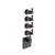 Gessi 65210 Venti20 Trim Parts Only External Parts For Thermostatic With 4 Volume Controls