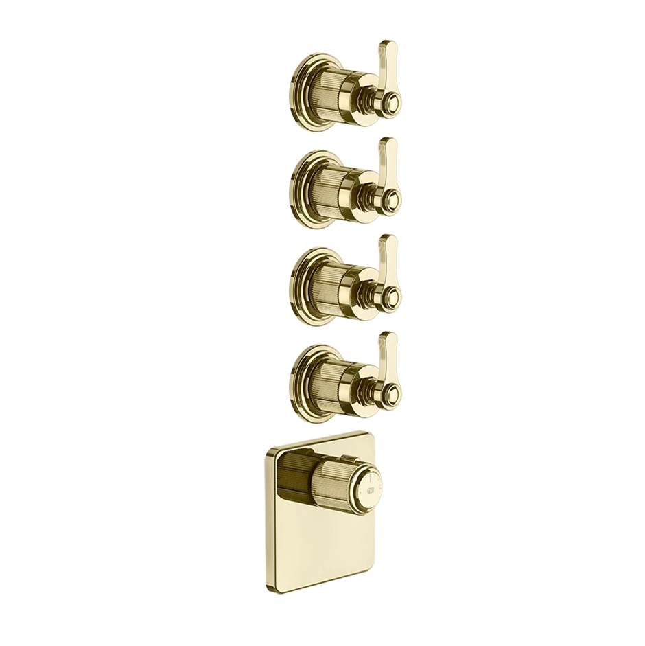 Gessi 65210 Venti20 Trim Parts Only External Parts For Thermostatic With 4 Volume Controls