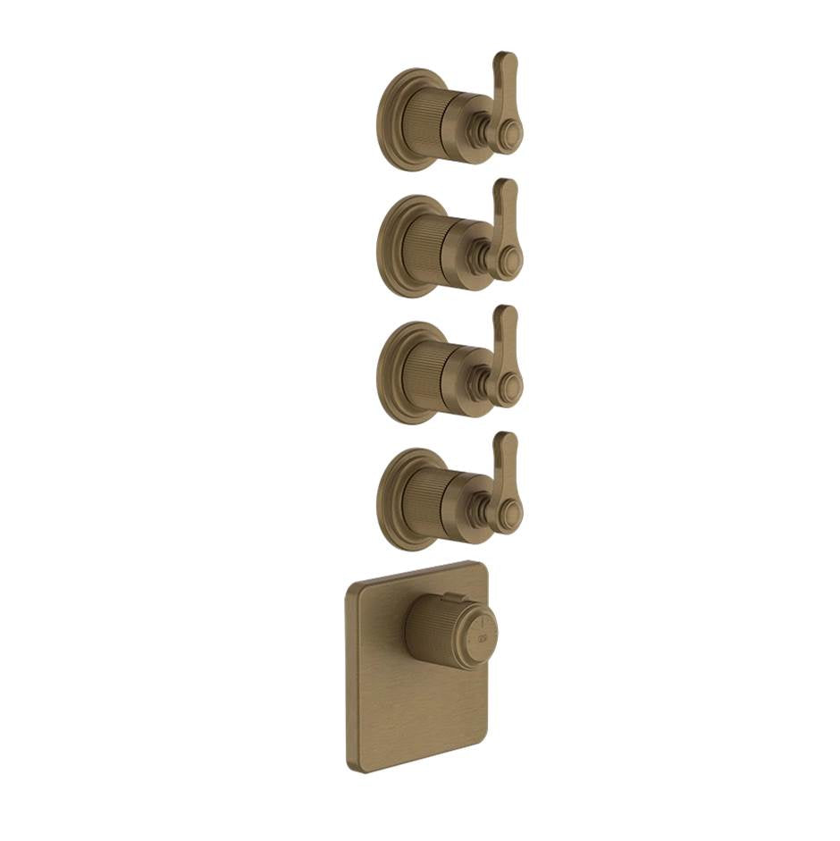 Gessi 65210 Venti20 Trim Parts Only External Parts For Thermostatic With 4 Volume Controls