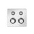 Gessi 65232 Hi Fi Trim Parts Only External Parts For Thermostatic Mixer For Two Functions, With Push-Button On/Off Control