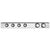 Gessi 65256 Hi Fi Trim Parts Only External Parts For Thermostatic Shelf Mixer For Four Simultaneous Functions, With Push-Button On/Off Controls.