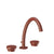 Gessi 66013 Origini Widespread Washbasin Mixer With Pop-Up Assembly