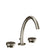 Gessi 66013 Origini Widespread Washbasin Mixer With Pop-Up Assembly