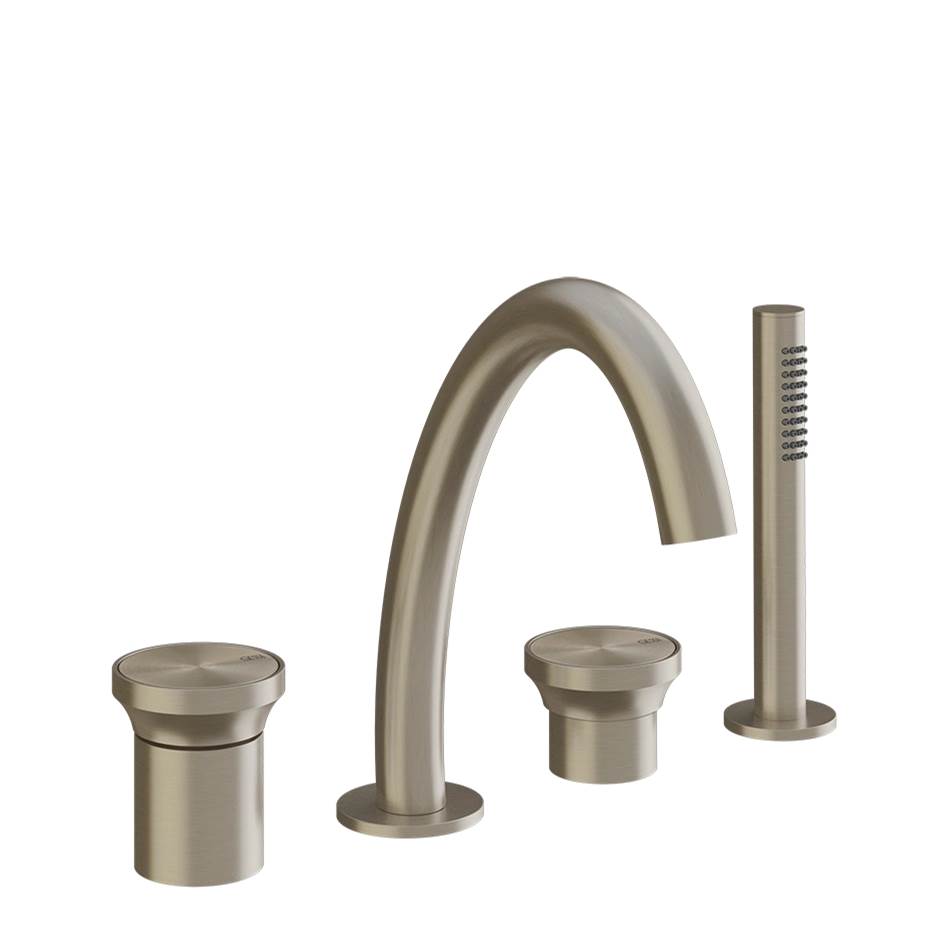 Gessi 66037 Origini Four-Hole Roman Tub Set.