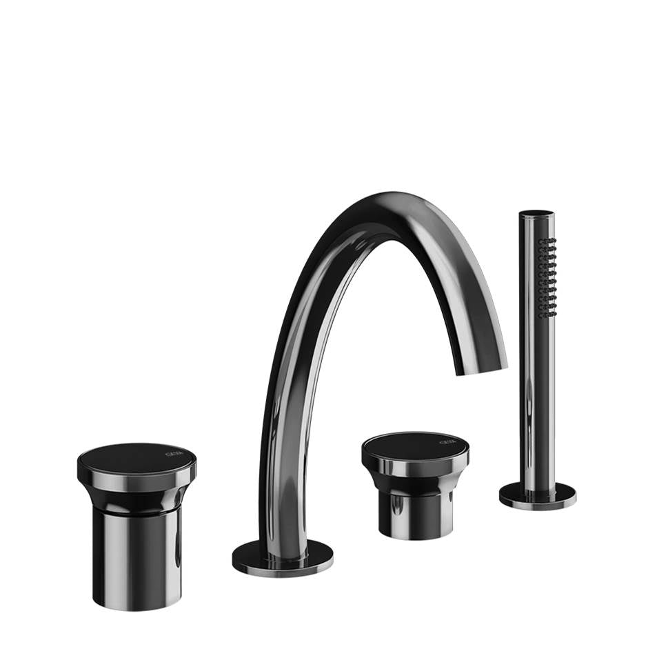 Gessi 66037 Origini Four-Hole Roman Tub Set.