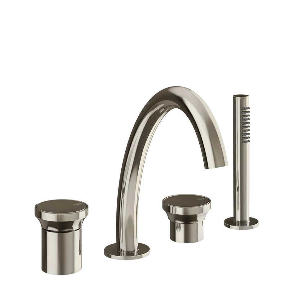 Gessi 66037 Origini Four-Hole Roman Tub Set.