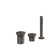 Gessi 66043 Origini Three-Hole Roman Tub Set