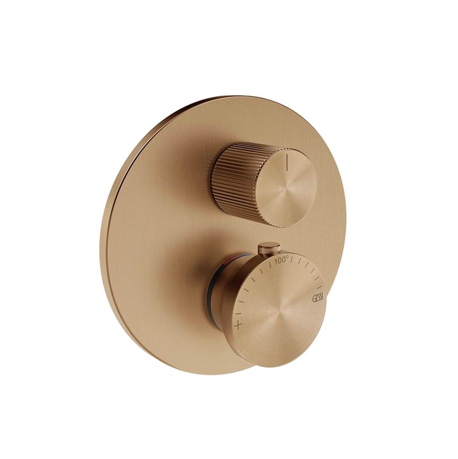 Gessi 66137 Origini Trim Parts Only External Parts For 3-Way Diverter Thermostatic and Volume Control