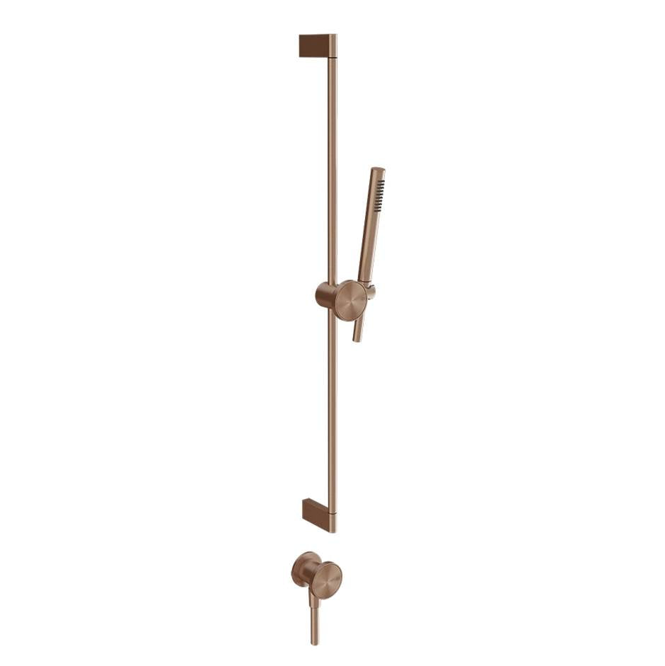 Gessi 66142 Origini Handshower and Adjustable Sliding Rail Set
