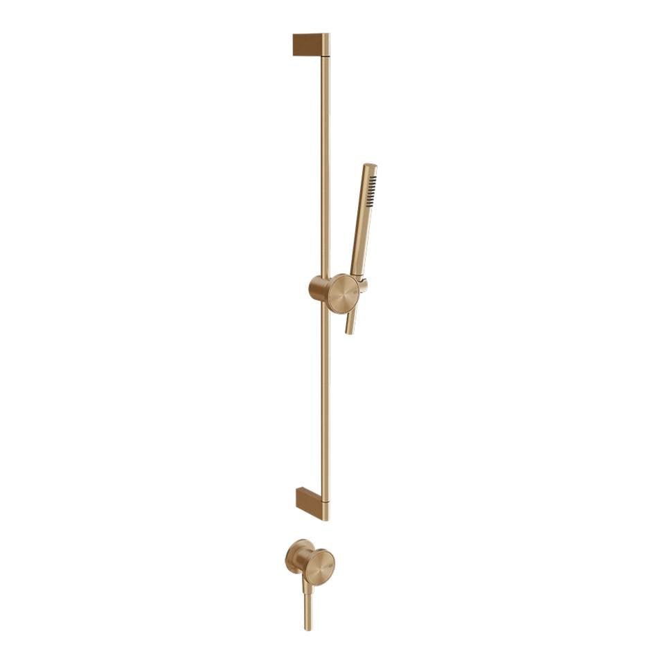 Gessi 66142 Origini Handshower and Adjustable Sliding Rail Set