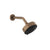 Gessi 66158 Origini Wall-Mounted Adjustable Multi-Function Shower Head With Arm: