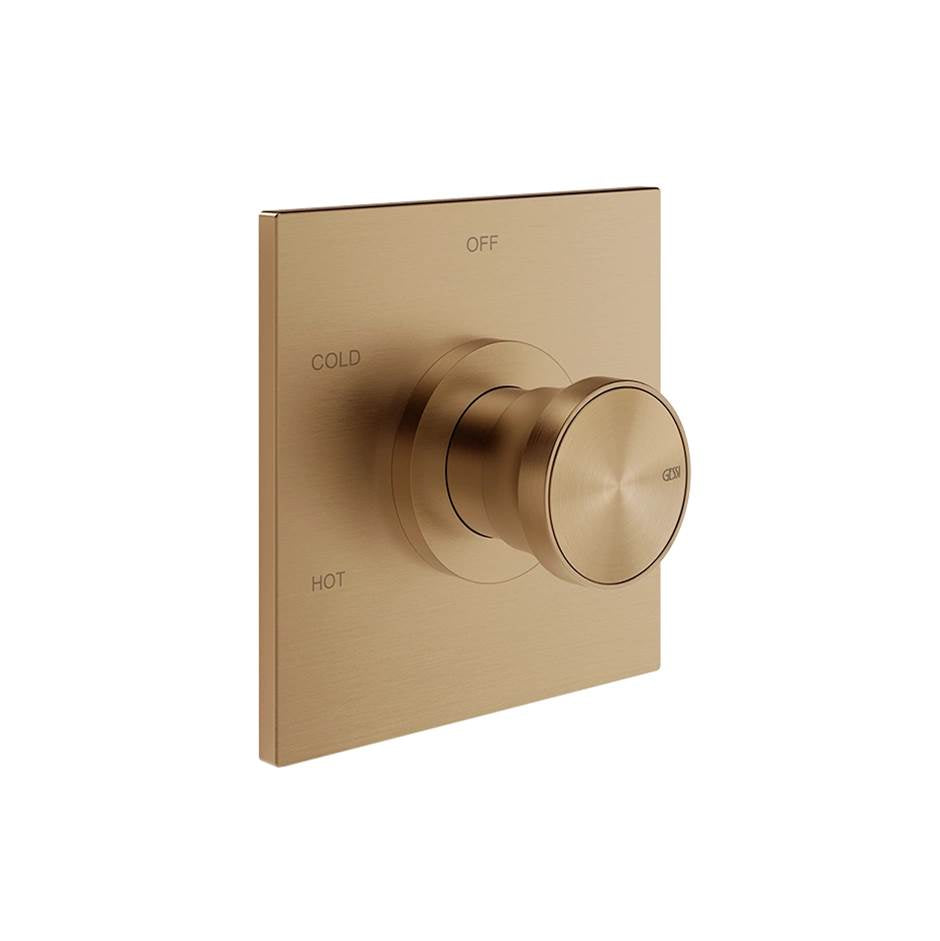 Gessi 66172 Origini Trim Parts Only External Parts For Single Exit Pressure
