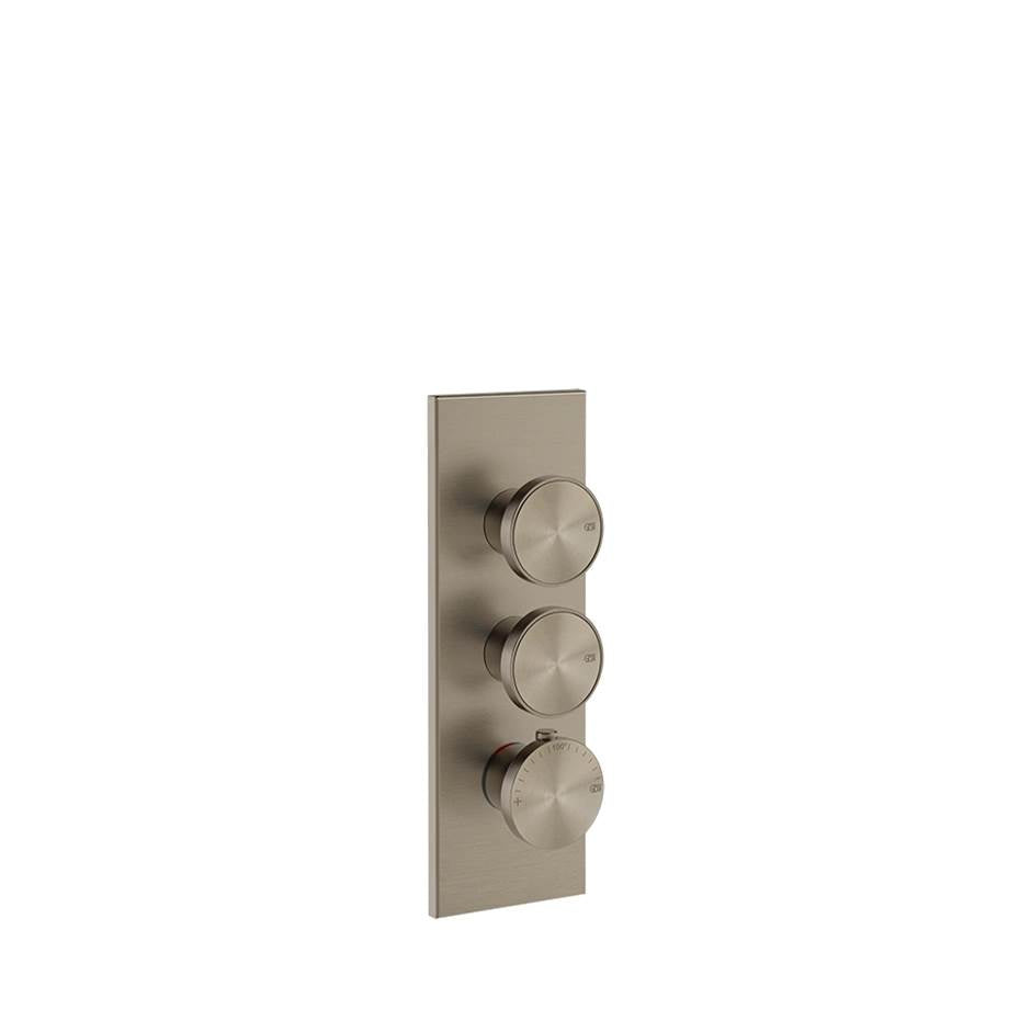 Gessi 66200 Origini Trim Parts Only External Parts For Thermostatic With 2 Volume Controls