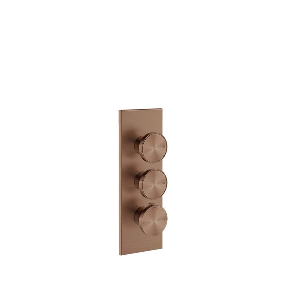 Gessi 66200 Origini Trim Parts Only External Parts For Thermostatic With 2 Volume Controls
