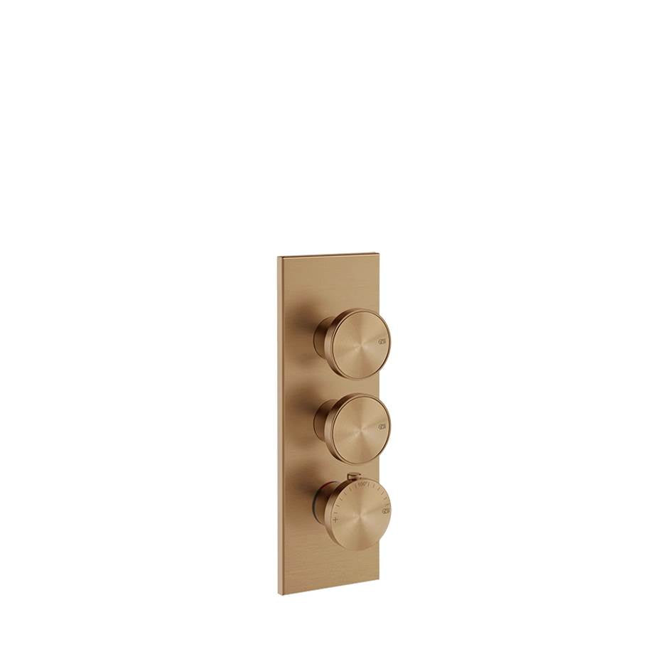 Gessi 66200 Origini Trim Parts Only External Parts For Thermostatic With 2 Volume Controls