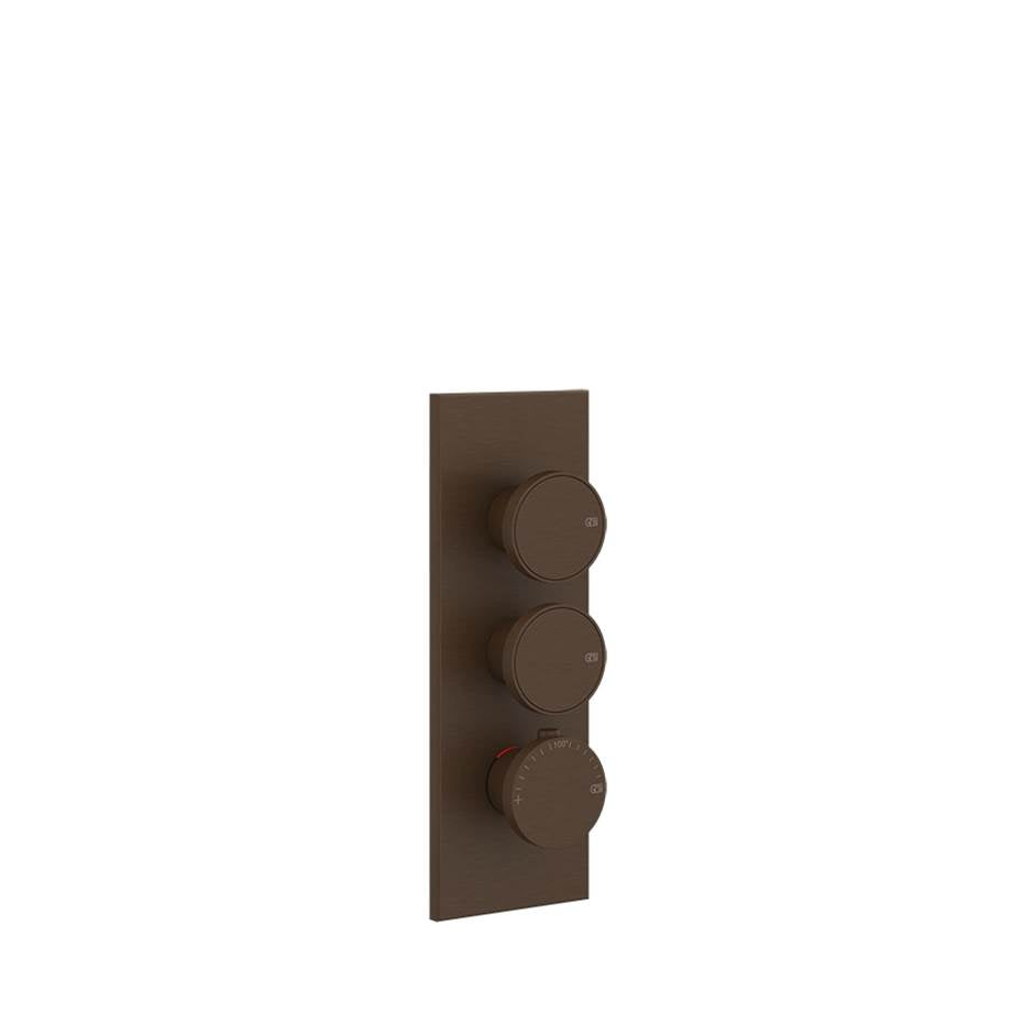 Gessi 66200 Origini Trim Parts Only External Parts For Thermostatic With 2 Volume Controls