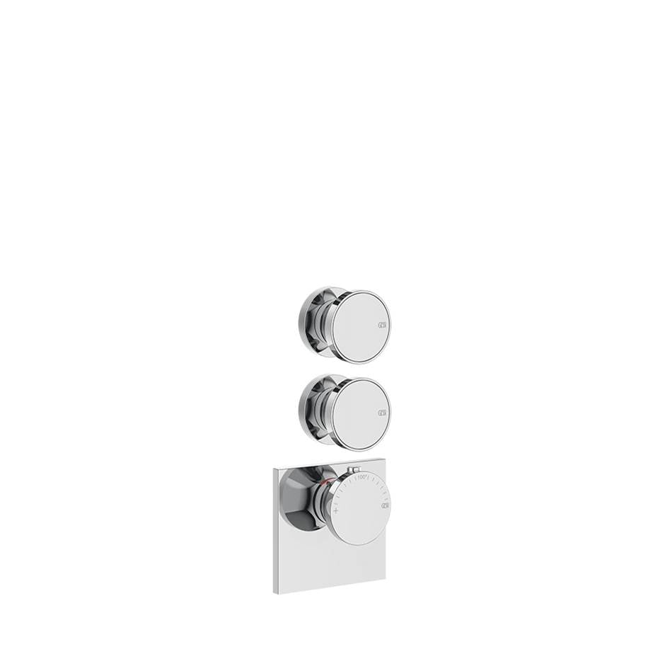Gessi 66202 Origini Trim Parts Only External Parts For Thermostatic With 2 Volume Controls - Parent