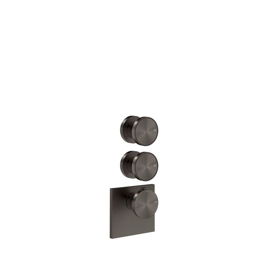 Gessi 66202 Origini Trim Parts Only External Parts For Thermostatic With 2 Volume Controls