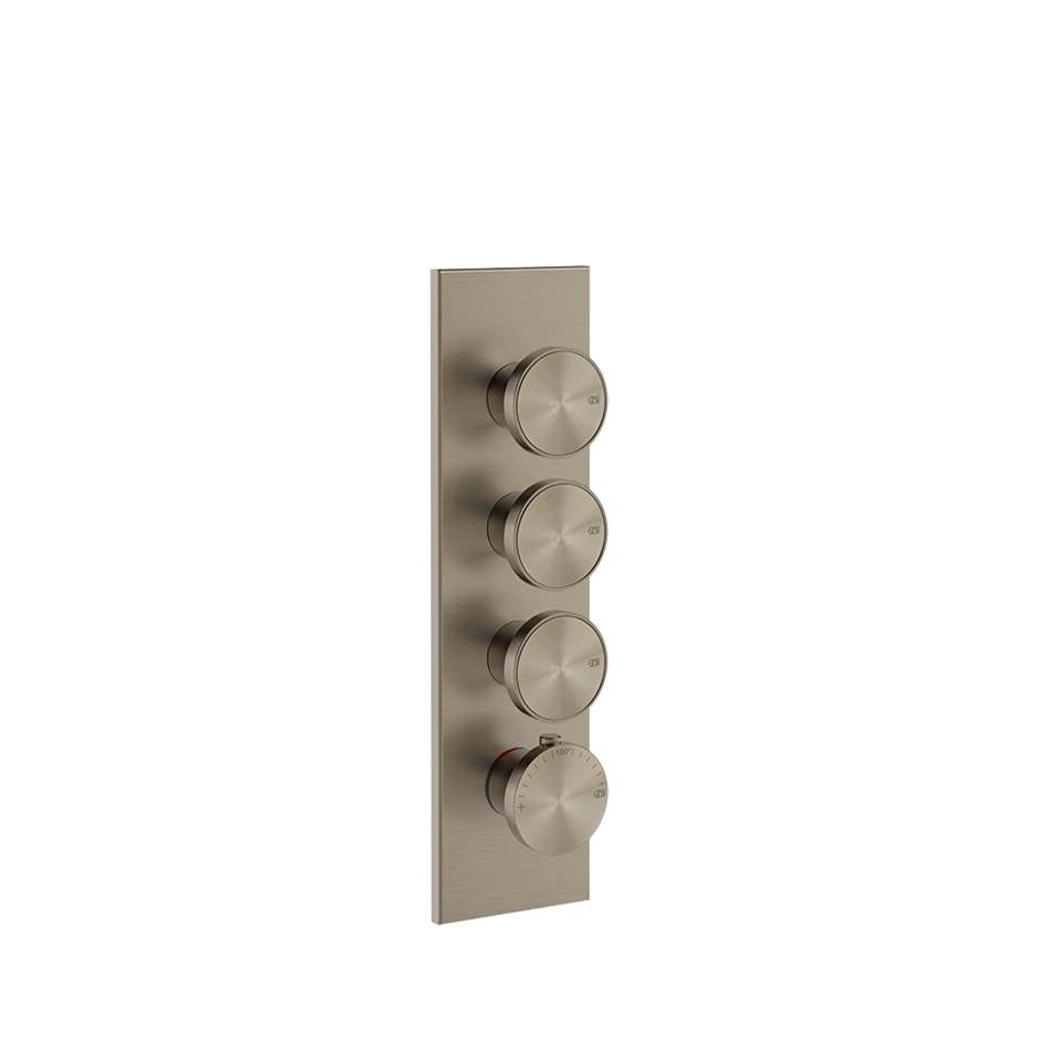 Gessi 66204 Origini Trim Parts Only External Parts For Thermostatic With 3 Volume Controls