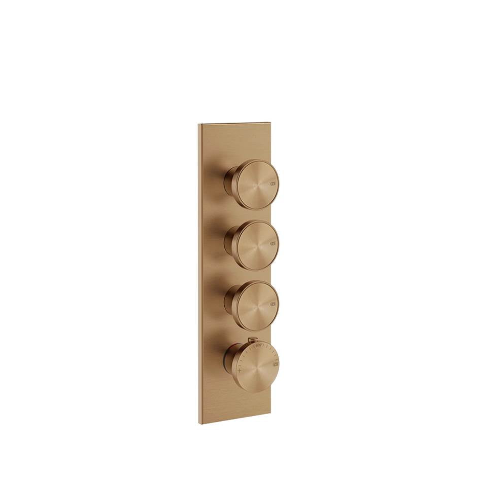Gessi 66204 Origini Trim Parts Only External Parts For Thermostatic With 3 Volume Controls