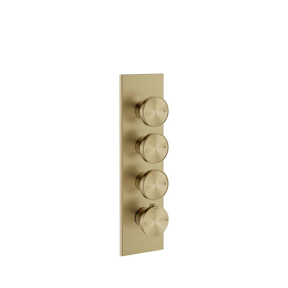Gessi 66204 Origini Trim Parts Only External Parts For Thermostatic With 3 Volume Controls