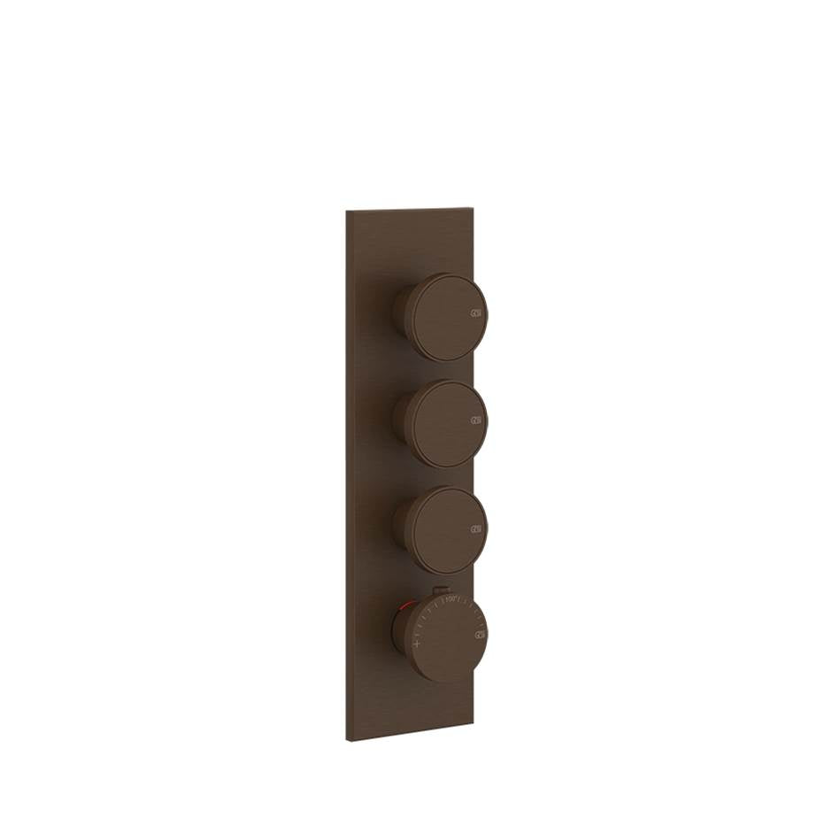 Gessi 66204 Origini Trim Parts Only External Parts For Thermostatic With 3 Volume Controls