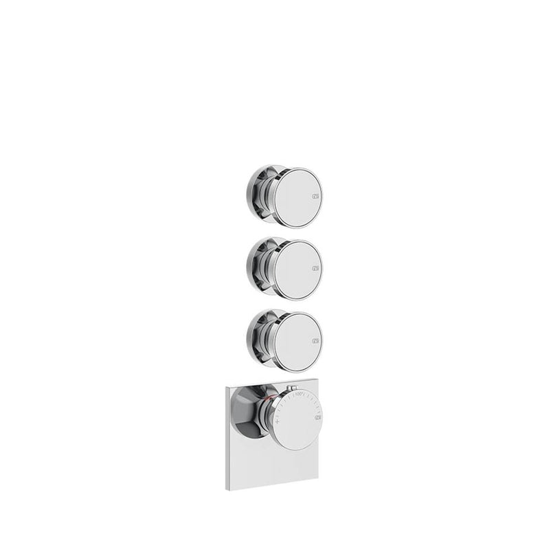 Gessi 66206 Origini Trim Parts Only External Parts For Thermostatic With 3 Volume Controls - Parent