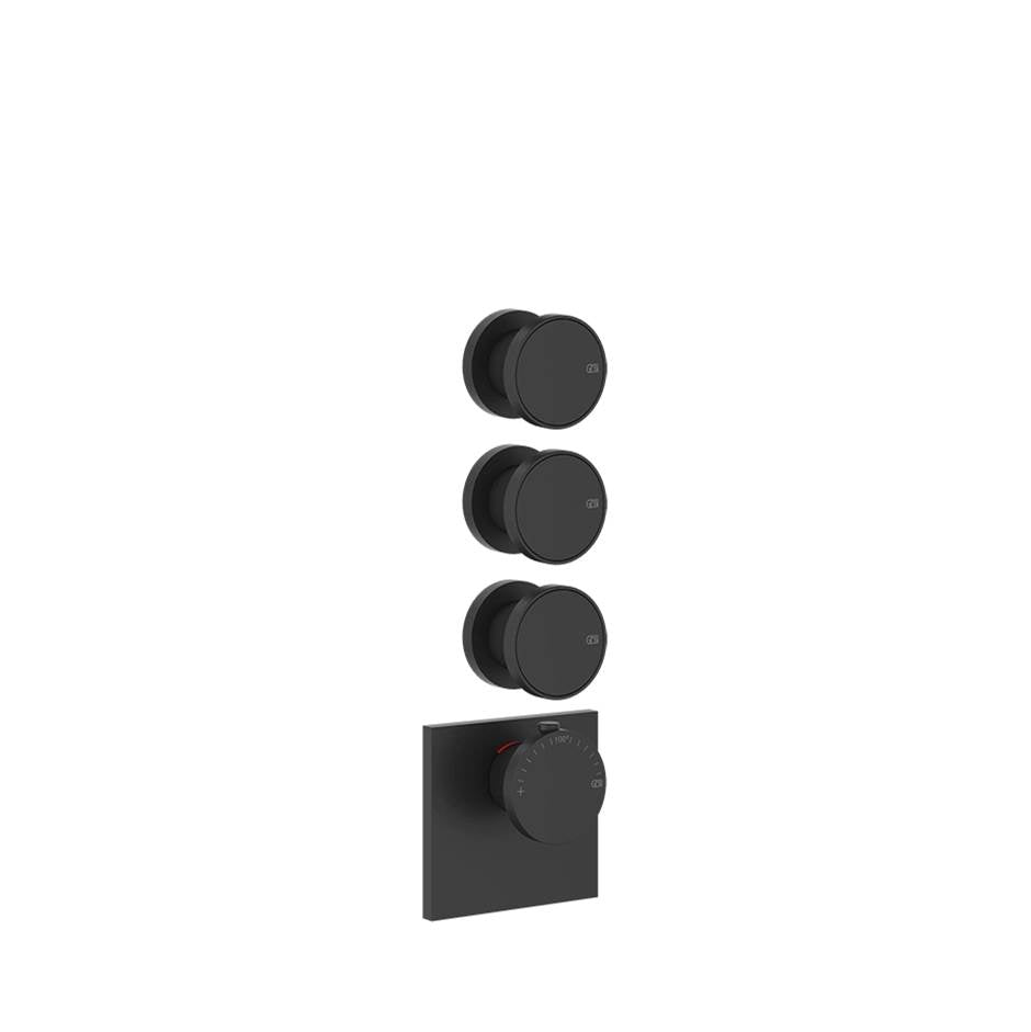 Gessi 66206 Origini Trim Parts Only External Parts For Thermostatic With 3 Volume Controls